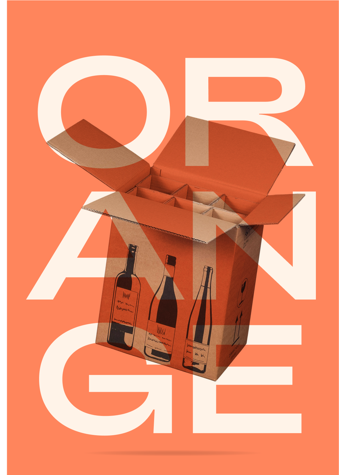 6er Paket: Naturwein orange